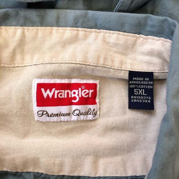 Wrangler 5XL Button Up Short Sleeve - Picture 6 of 12